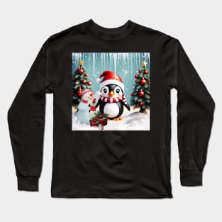 Cute funny penguin. Long Sleeve T-Shirt